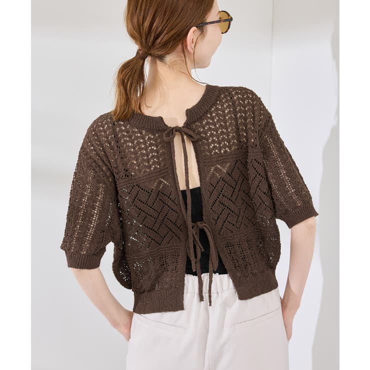 【前後2WAY】透かし編みレースカーディガン | ROPE' PICNIC | 詳細画像39 