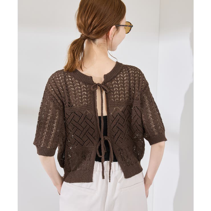 【前後2WAY】透かし編みレースカーディガン | ROPE' PICNIC | 詳細画像40 