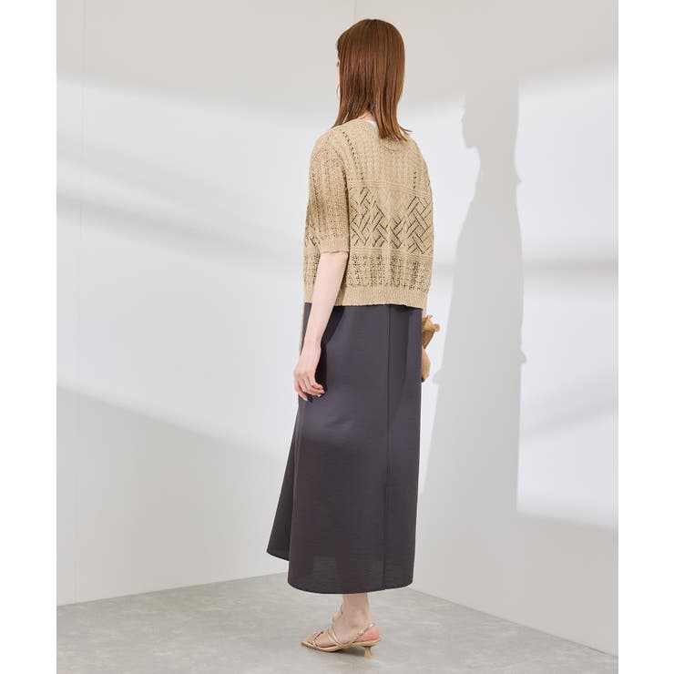 【前後2WAY】透かし編みレースカーディガン | ROPE' PICNIC | 詳細画像7 