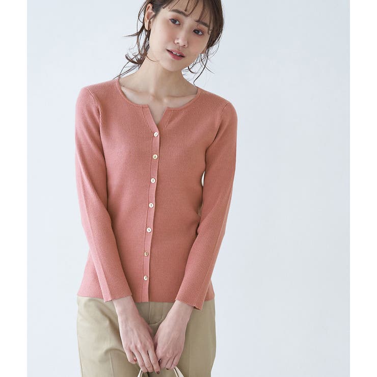 マシンウォッシャブル スリットネックリブカーディガン 品番 Rpcw Rope Picnic ロペピクニック のレディースファッション通販 Shoplist ショップリスト