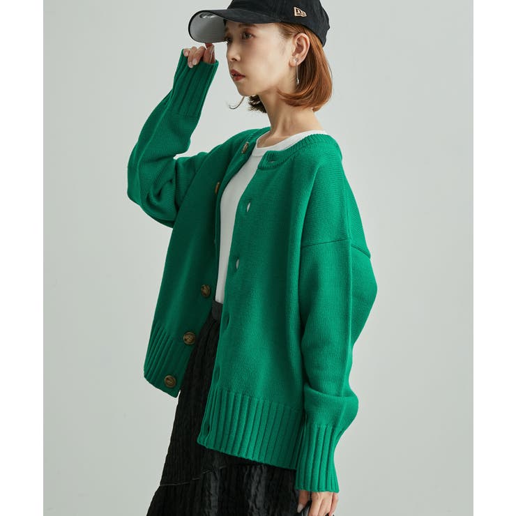 【一部店舗限定カラーあり】2WAY/クルーネックニットカーディガン | ROPE' PICNIC | 詳細画像20 