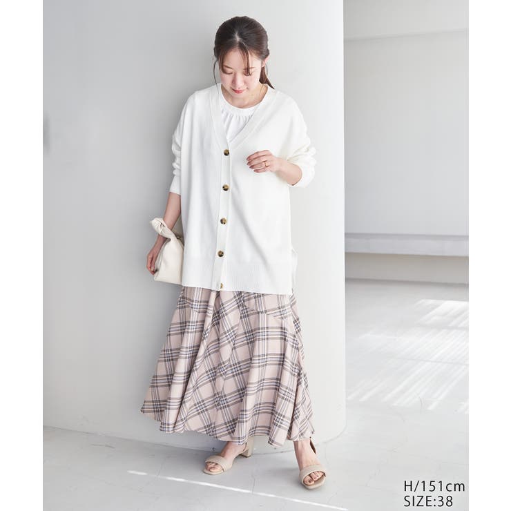 【WEB限定カラー:モカ,ブルー】アンチピリングVあきニットカーディガン | ROPE' PICNIC | 詳細画像21 