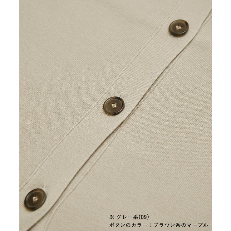 【WEB限定カラー:モカ,ブルー】アンチピリングVあきニットカーディガン | ROPE' PICNIC | 詳細画像33 