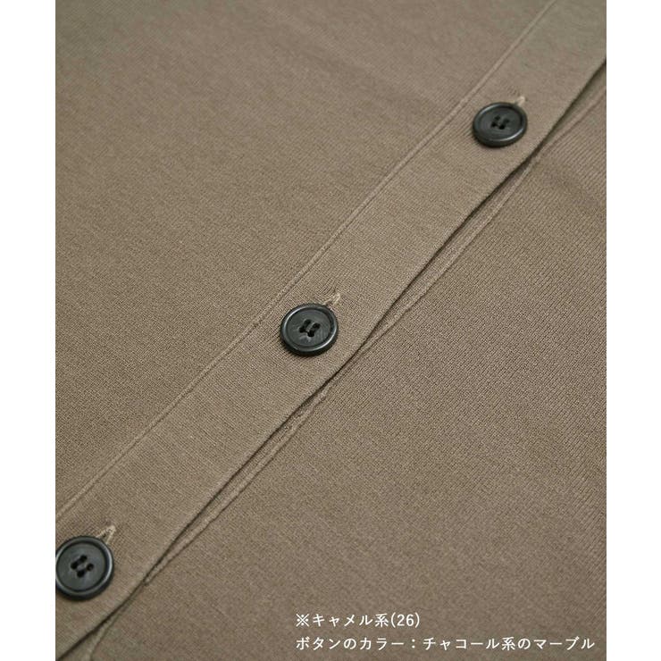 【WEB限定カラー:モカ,ブルー】アンチピリングVあきニットカーディガン | ROPE' PICNIC | 詳細画像35 