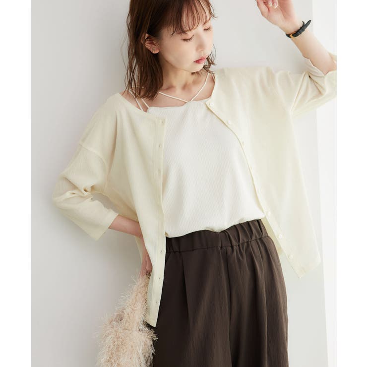 2WAY/シアー楊柳カーディガンプルオーバー | ROPE' PICNIC | 詳細画像17 