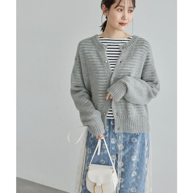 モヘヤ混メタル釦カーディガン | ROPE' PICNIC | 詳細画像10 