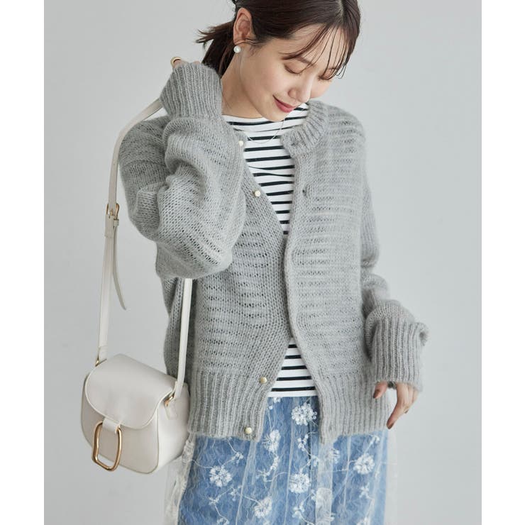 モヘヤ混メタル釦カーディガン | ROPE' PICNIC | 詳細画像11 