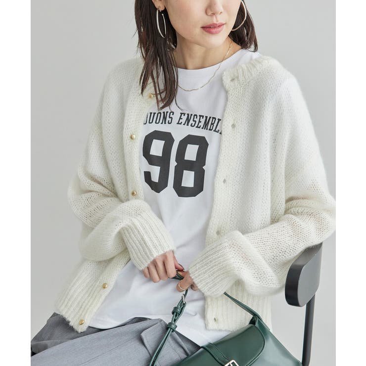 モヘヤ混メタル釦カーディガン | ROPE' PICNIC | 詳細画像14 