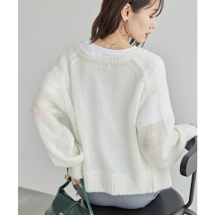 モヘヤ混メタル釦カーディガン | ROPE' PICNIC | 詳細画像15 