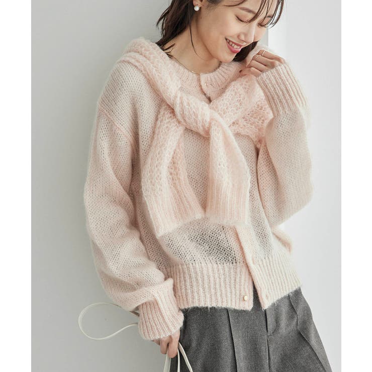 モヘヤ混メタル釦カーディガン | ROPE' PICNIC | 詳細画像26 