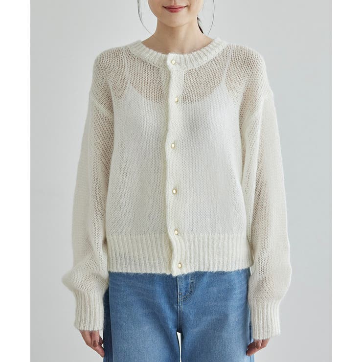 モヘヤ混メタル釦カーディガン | ROPE' PICNIC | 詳細画像30 