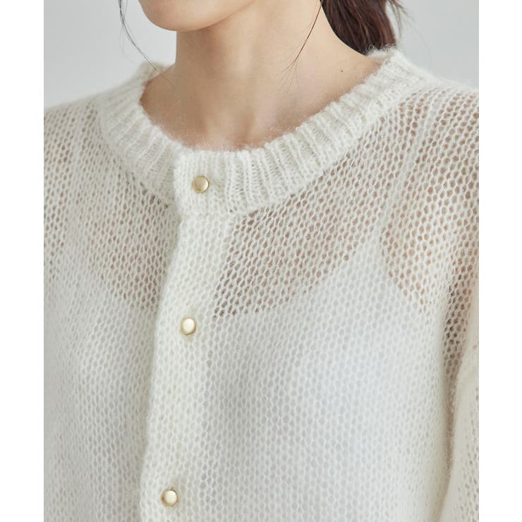 モヘヤ混メタル釦カーディガン | ROPE' PICNIC | 詳細画像33 