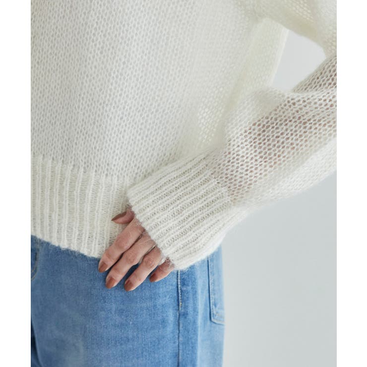 モヘヤ混メタル釦カーディガン | ROPE' PICNIC | 詳細画像34 