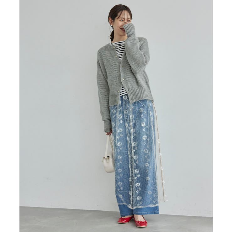 モヘヤ混メタル釦カーディガン | ROPE' PICNIC | 詳細画像8 