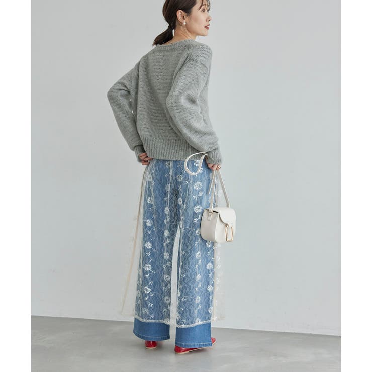 モヘヤ混メタル釦カーディガン | ROPE' PICNIC | 詳細画像9 