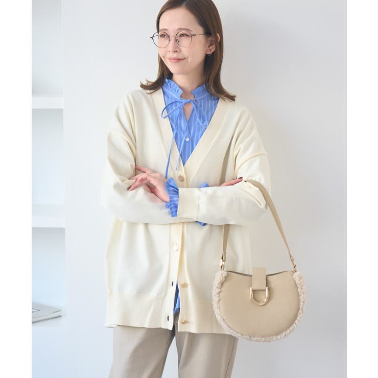 Vネックフォルムカーディガン | ROPE' PICNIC | 詳細画像12 