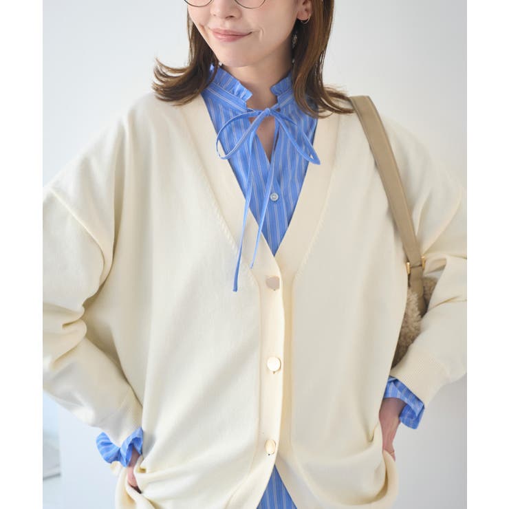 Vネックフォルムカーディガン | ROPE' PICNIC | 詳細画像15 