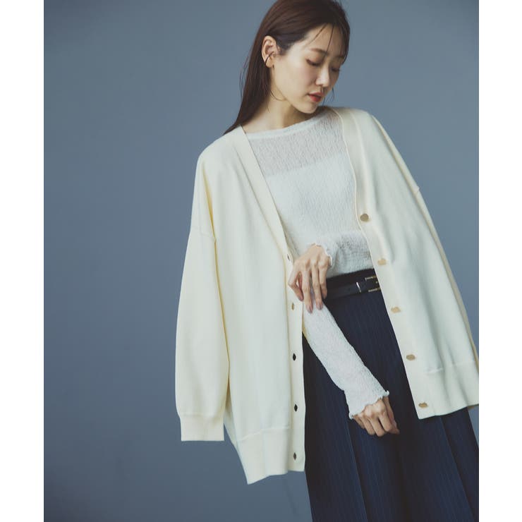 Vネックフォルムカーディガン | ROPE' PICNIC | 詳細画像2 