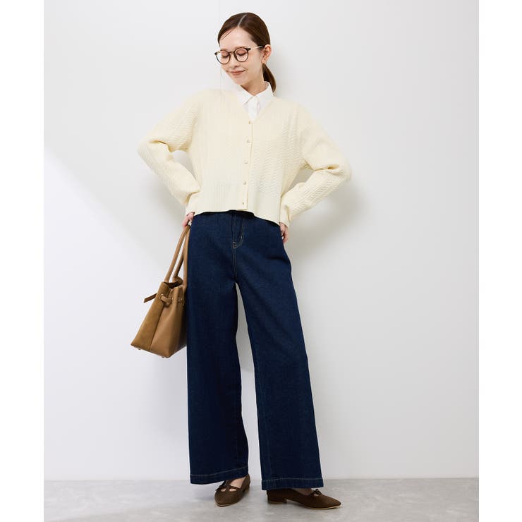 【アンチピリング・洗濯機OK】ミニケーブルカーディガン | ROPE' PICNIC | 詳細画像15 