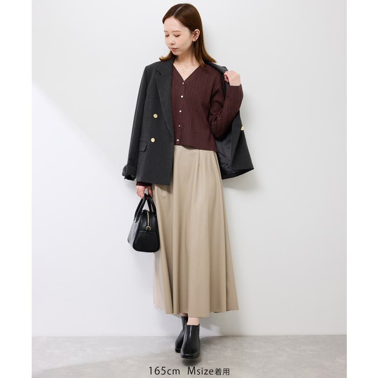 【アンチピリング・洗濯機OK】ミニケーブルカーディガン | ROPE' PICNIC | 詳細画像19 