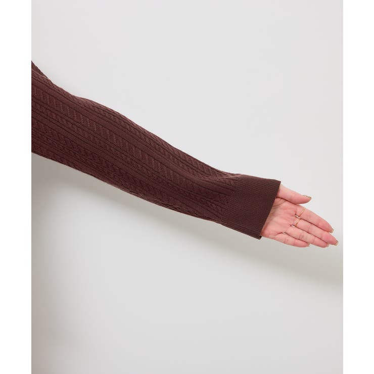 【アンチピリング・洗濯機OK】ミニケーブルカーディガン | ROPE' PICNIC | 詳細画像34 