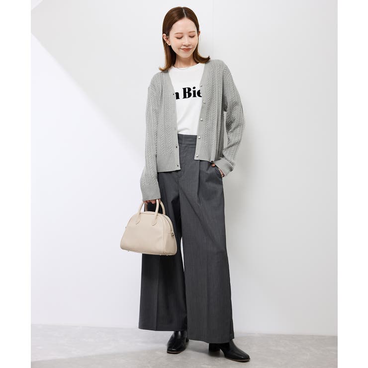 【アンチピリング・洗濯機OK】ミニケーブルカーディガン | ROPE' PICNIC | 詳細画像7 