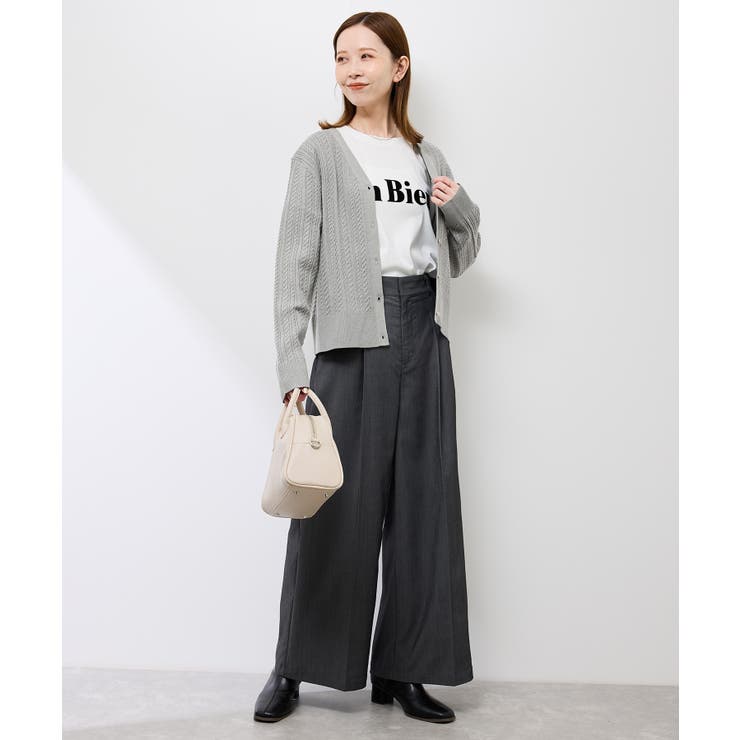 【アンチピリング・洗濯機OK】ミニケーブルカーディガン | ROPE' PICNIC | 詳細画像8 