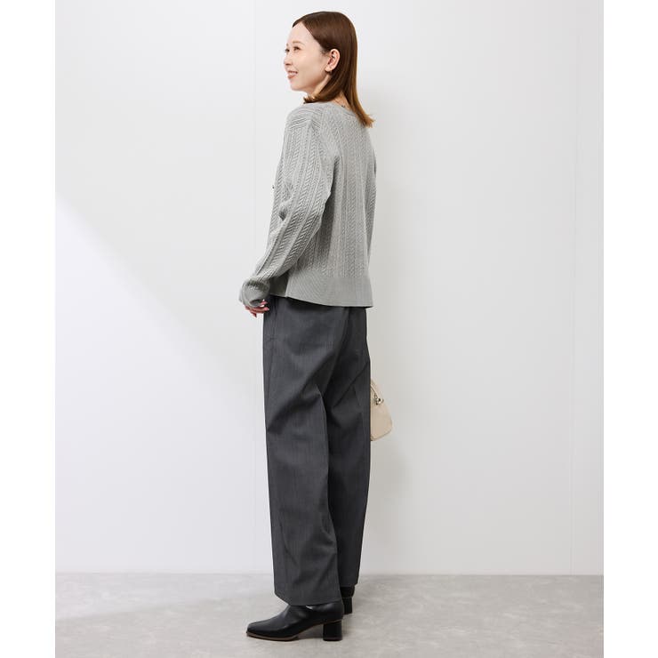 【アンチピリング・洗濯機OK】ミニケーブルカーディガン | ROPE' PICNIC | 詳細画像9 