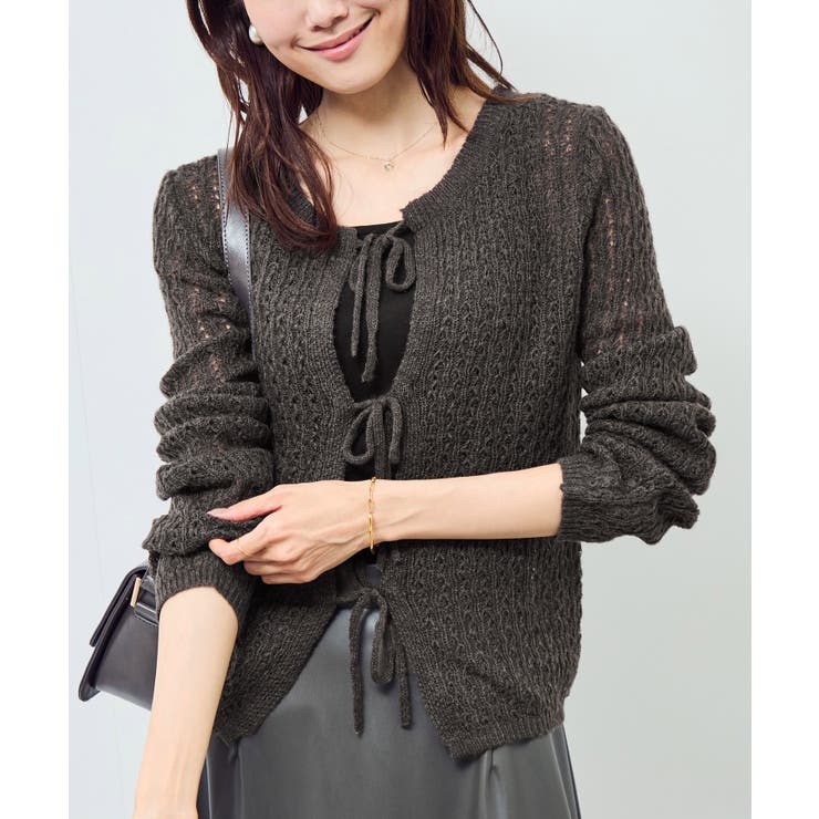 レース編みメッシュニットカーディガン | ROPE' PICNIC | 詳細画像19 