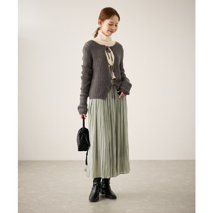 レース編みメッシュニットカーディガン | ROPE' PICNIC | 詳細画像2 