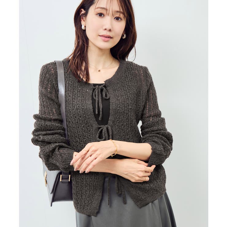 レース編みメッシュニットカーディガン | ROPE' PICNIC | 詳細画像20 
