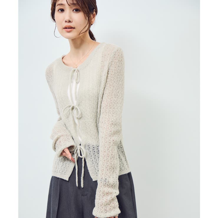 レース編みメッシュニットカーディガン | ROPE' PICNIC | 詳細画像27 