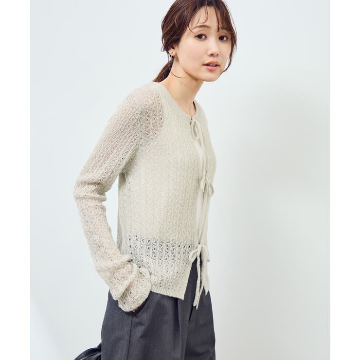レース編みメッシュニットカーディガン | ROPE' PICNIC | 詳細画像28 
