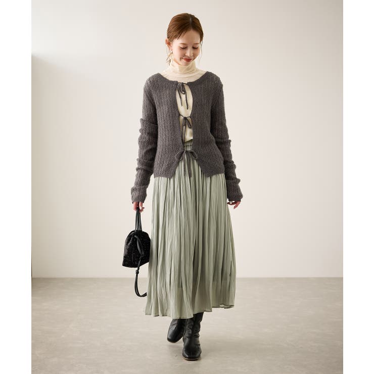 レース編みメッシュニットカーディガン | ROPE' PICNIC | 詳細画像3 