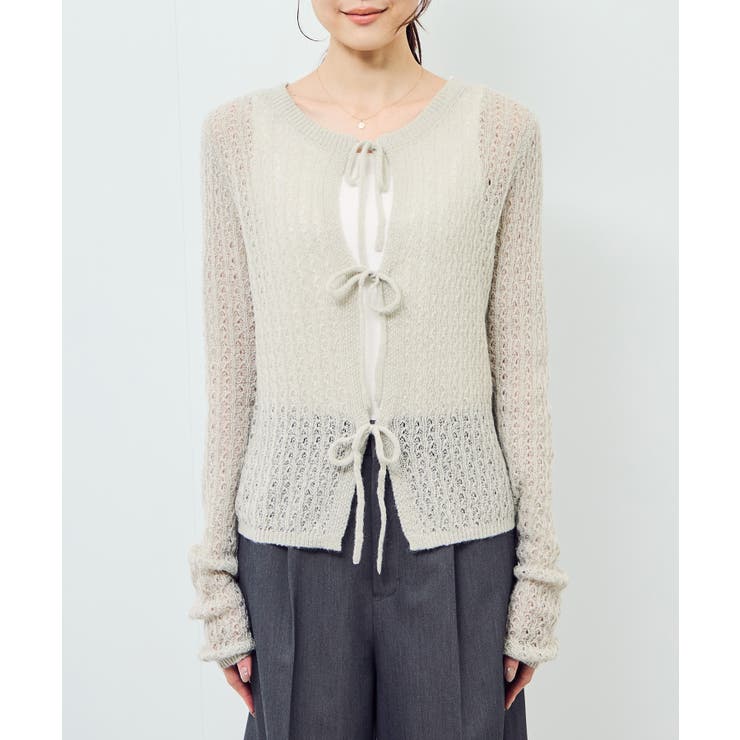 レース編みメッシュニットカーディガン | ROPE' PICNIC | 詳細画像30 