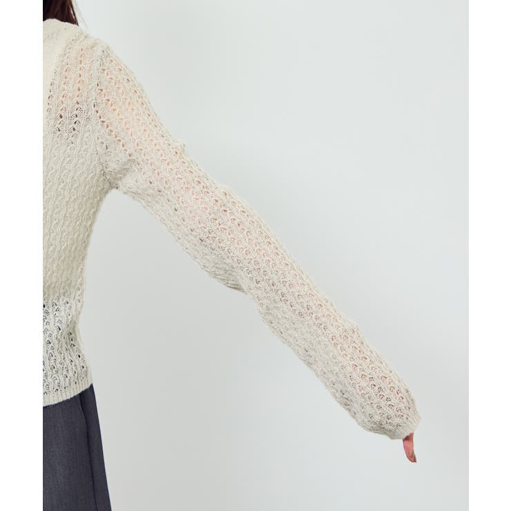 レース編みメッシュニットカーディガン | ROPE' PICNIC | 詳細画像36 