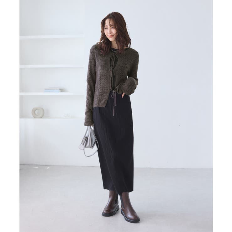 レース編みメッシュニットカーディガン | ROPE' PICNIC | 詳細画像7 