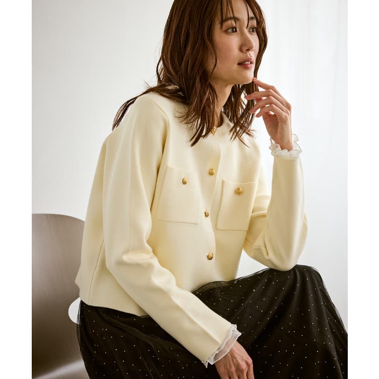 【洗濯機OK】ミラノリブニットカーディガン | ROPE' PICNIC | 詳細画像10 