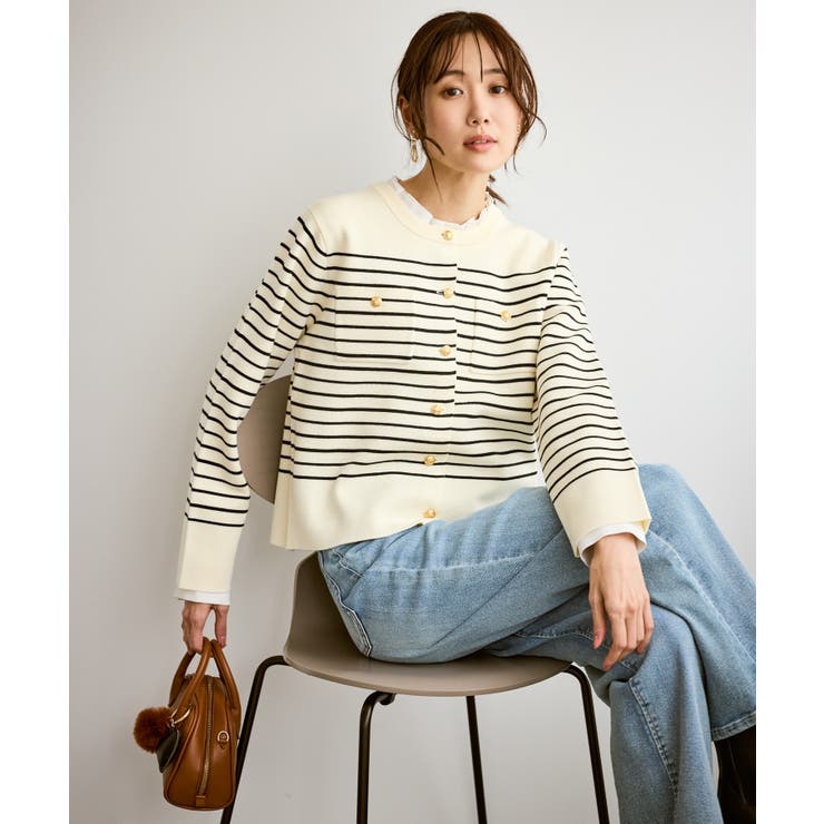 【洗濯機OK】ミラノリブニットカーディガン | ROPE' PICNIC | 詳細画像12 