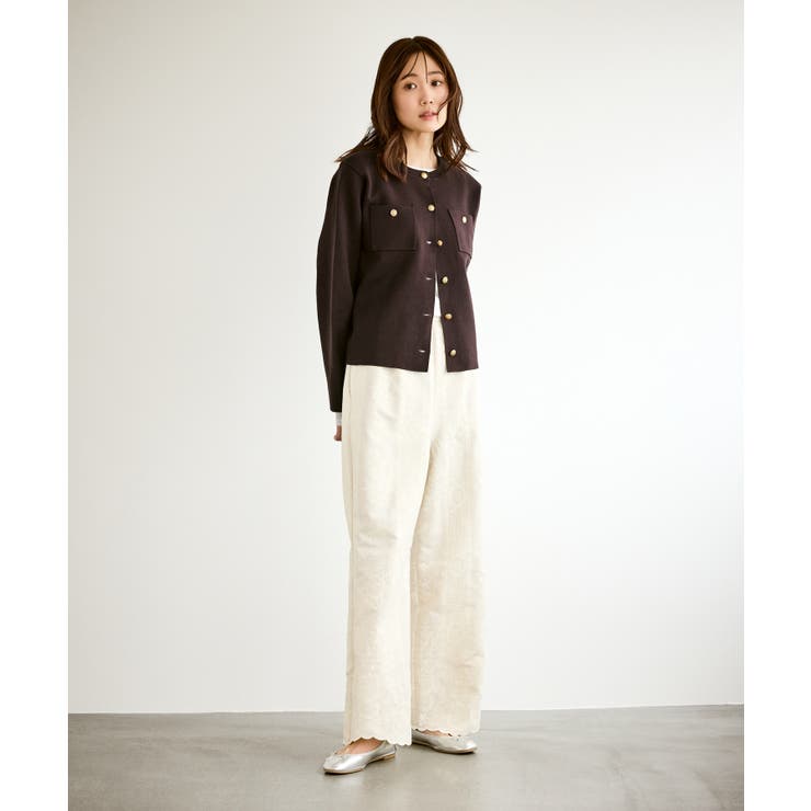 【洗濯機OK】ミラノリブニットカーディガン | ROPE' PICNIC | 詳細画像15 