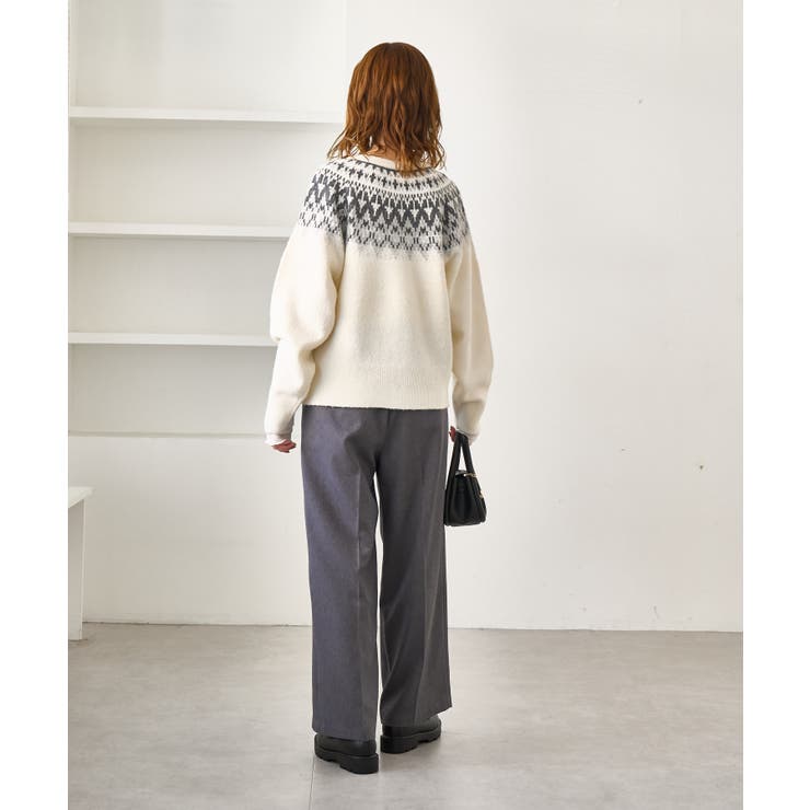 ノルディック柄カーディガン | ROPE' PICNIC | 詳細画像10 