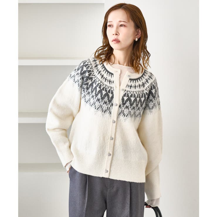 ノルディック柄カーディガン | ROPE' PICNIC | 詳細画像11 