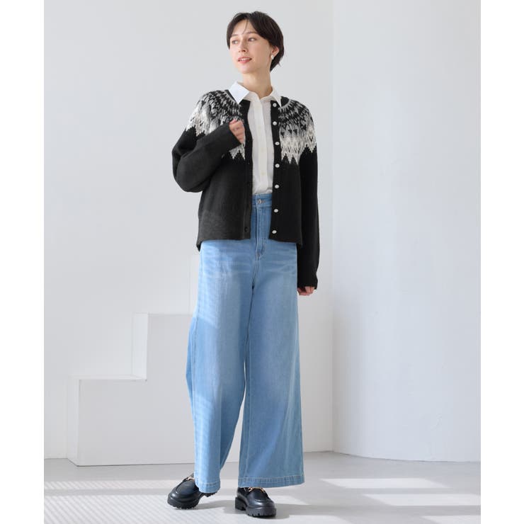 ノルディック柄カーディガン | ROPE' PICNIC | 詳細画像14 