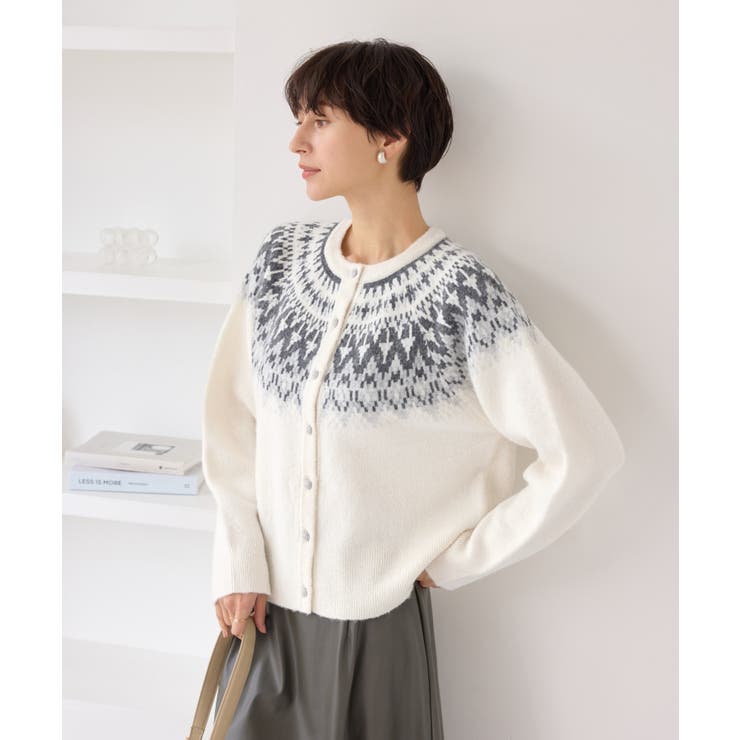 ノルディック柄カーディガン | ROPE' PICNIC | 詳細画像21 