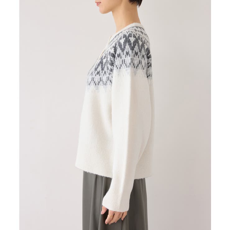 ノルディック柄カーディガン | ROPE' PICNIC | 詳細画像25 