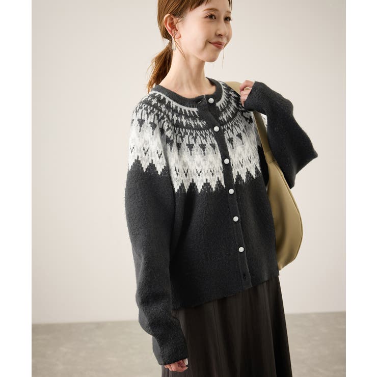 ノルディック柄カーディガン | ROPE' PICNIC | 詳細画像4 