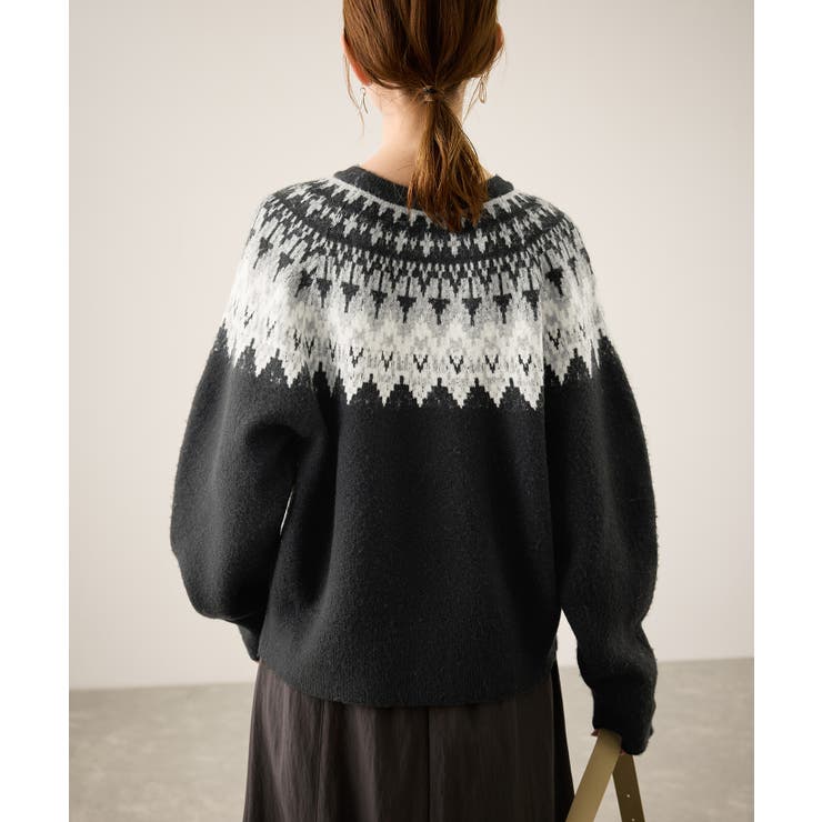 ノルディック柄カーディガン | ROPE' PICNIC | 詳細画像6 