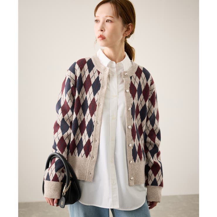 アーガイル柄アソートカーディガン | ROPE' PICNIC | 詳細画像8 