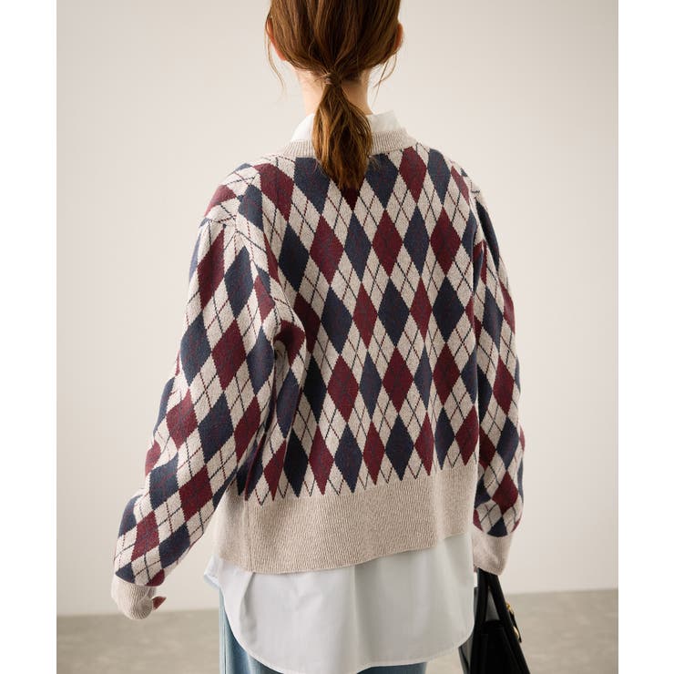 アーガイル柄アソートカーディガン | ROPE' PICNIC | 詳細画像9 