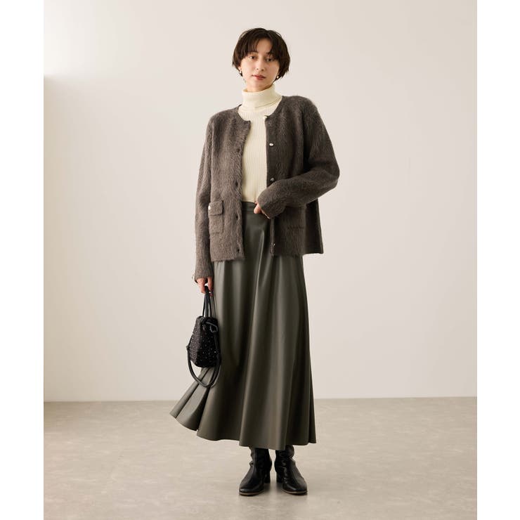 ダブルフェイス襟取り外し起毛カーディガン | ROPE' PICNIC | 詳細画像10 